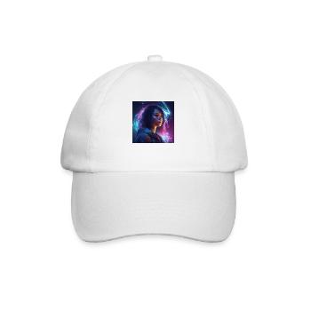 Woman art - Baseball Cap - white/white - Front