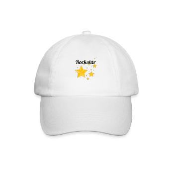 Rock Star - Baseball Cap - white/white - Front