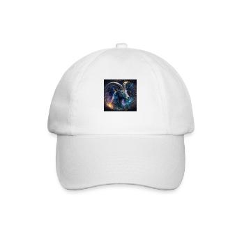 Capricorne zodiaque signe - galaxy - Casquette classique - blanc/blanc - Devant