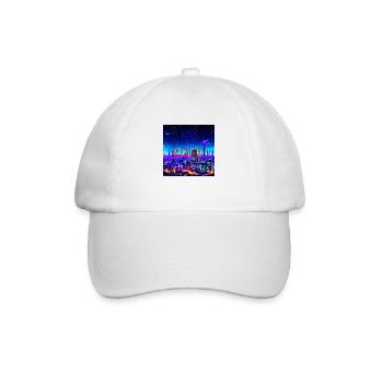 Lost in the City- Design einer Stadt- verloren - Baseballkappe - Weiß/Weiß - Vorne