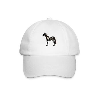 Pferd - Baseballkappe - Weiß/Weiß - Vorne