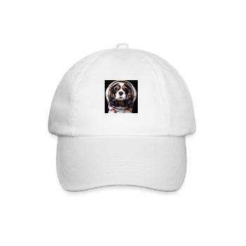 König Charles Cavalier Astronaut - Baseballkappe - Weiß/Weiß - Vorne