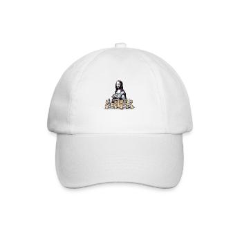 Mona at the No. 2 Chess Club - Baseball Cap - white/white - Front