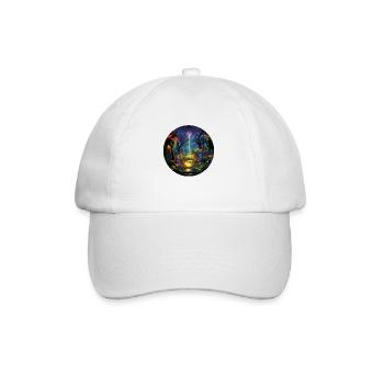Urban Neon Adventure: Découvrez la jungle néon - Casquette classique - blanc/blanc - Devant