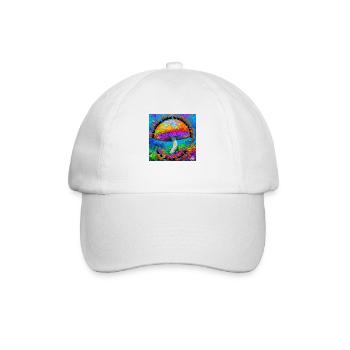 Magic mushroom - Baseball Cap - white/white - Front