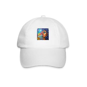 Fille aux fleurs - Casquette classique - blanc/blanc - Devant