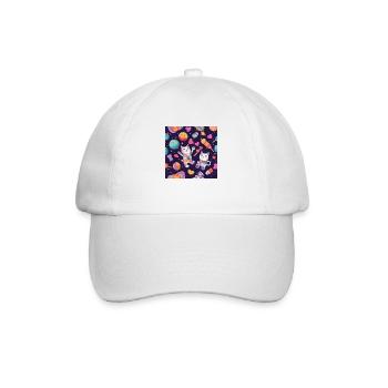 Cat in Space Vol.2 - Baseball Cap - white/white - Front
