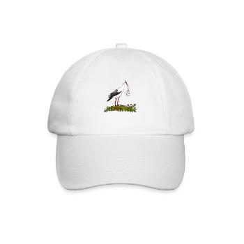 Storch - Baseballkappe - Weiß/Weiß - Vorne