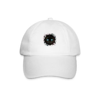 Cat - Baseball Cap - white/white - Front