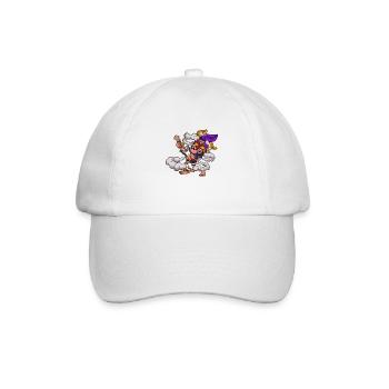 Tiki Mask Playing Guitar - Baseball Cap - white/white - Front