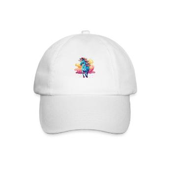 Au galop dans le ciel - Casquette classique - blanc/blanc - Devant