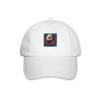 Statement Cute Baby Otter Geek Kids Gift Idea - Baseball Cap - white/white - Front