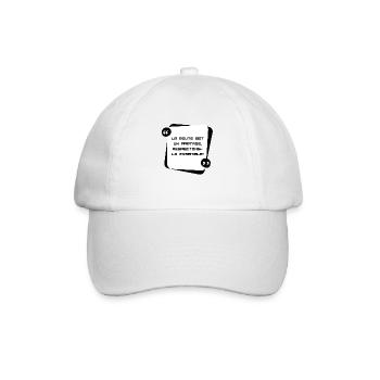 La route est un partage, respectons la ensemble - Casquette classique - blanc/blanc - Devant