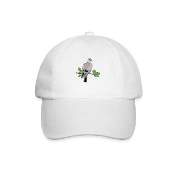 Vogel - Baseballkappe - Weiß/Weiß - Vorne