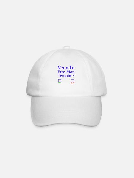 Veux tu être mon témoin ? - Casquette classique - blanc/blanc