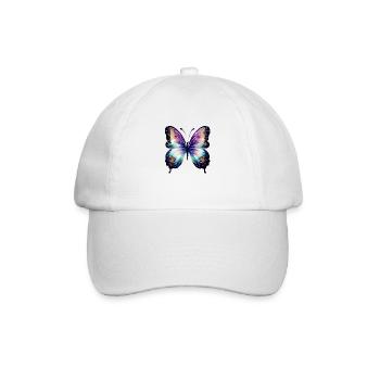 Schmetterling Falter Tier Insekt - Baseballkappe - Weiß/Weiß - Vorne