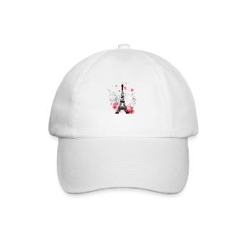 Paris, la ville de l’amour - Casquette classique - blanc/blanc - Devant
