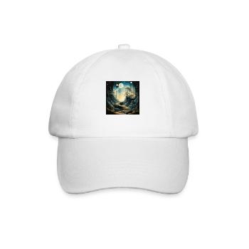 Staues faithful moon - Baseball Cap - white/white - Front