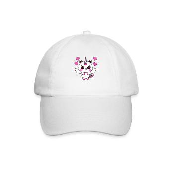 Unicorn Girl Unicorn Mythical Animal Unicorns - Baseball Cap - white/white - Front