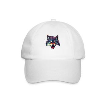 wolf - Baseball Cap - white/white - Front