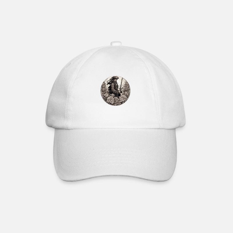 Pirat - Baseballkappe - Weiß/Weiß