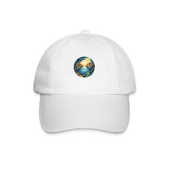Fantastic underwater city - Baseball Cap - white/white - Front