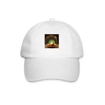 Inside by a glass gourd - Baseball Cap - white/white - Front