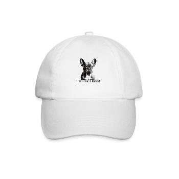 Dogge - Baseballkappe - Weiß/Weiß - Vorne