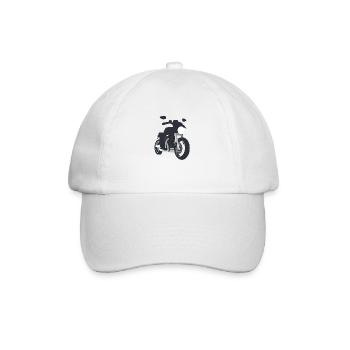 Motorcycle Motorcyclist Motorcycle Fan Motorcross - Baseball Cap - white/white - Front