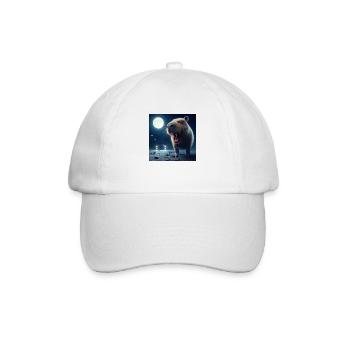 Zombie Capybara - Baseballkappe - Weiß/Weiß - Vorne