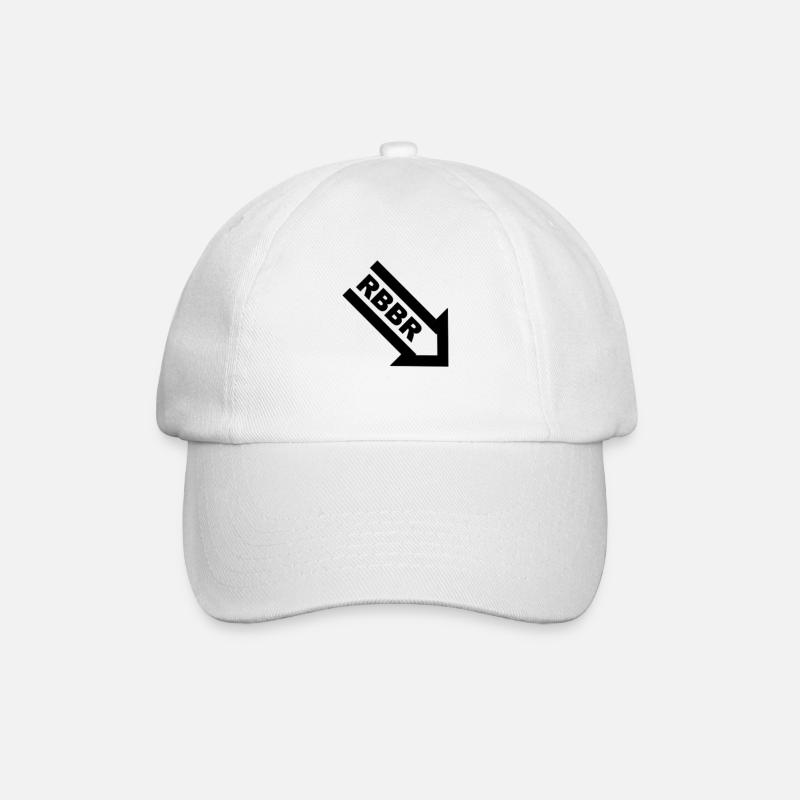 Rubber Bottom - Baseballkappe - Weiß/Weiß