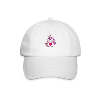 Unicorn Mythical Beast Unicorn Girl Unicorns - Baseball Cap - white/white - Front