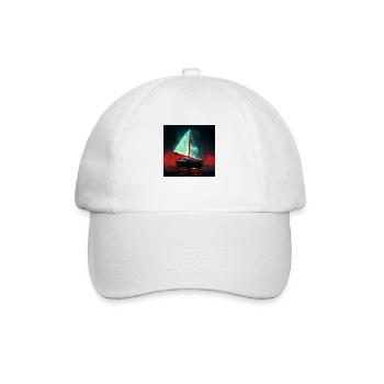 Psychopath's sailing boat - Baseball Cap - white/white - Front