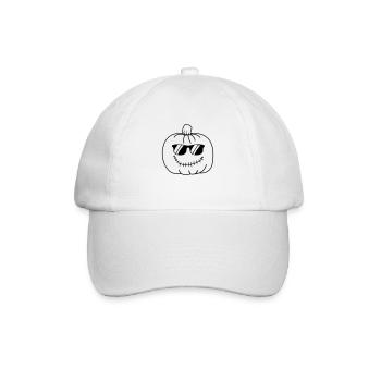cool pumpkin - Baseball Cap - white/white - Front