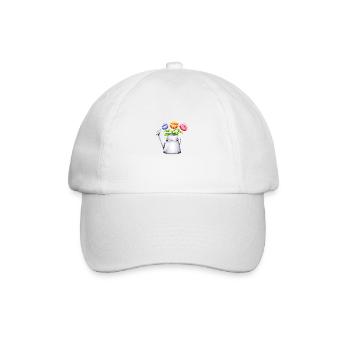 Flower Gardener Home Gardener Gift Flowers Garden - Baseball Cap - white/white - Front
