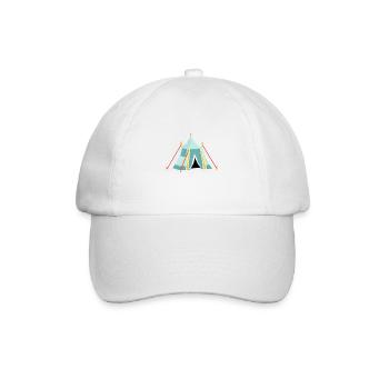 Camping, Camping, Caravan, Camp Gift, Motorhome - Baseball Cap - white/white - Front