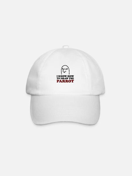 The Parrot - Baseballkappe - Weiß/Weiß