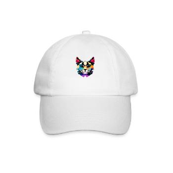 Cat, Pet, Domestic Cat, Kitten, Cat Owner - Baseball Cap - white/white - Front