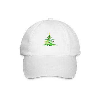 Arbre de Noël, arbre de Noël, cadeau de Noël - Casquette classique - blanc/blanc - Devant