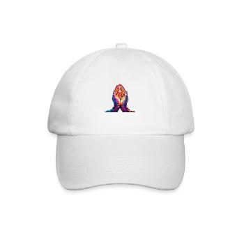 Pray to Heaven - Baseballkappe - Weiß/Weiß - Vorne