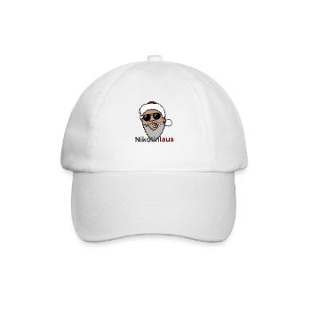 Nikotinlaus - Baseballkappe - Weiß/Weiß - Vorne