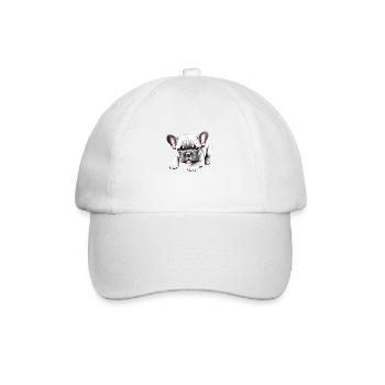 Chien Bouledogue Chiens Propriétaire De Chien Propriétaire De Chien - Casquette classique - blanc/blanc - Devant