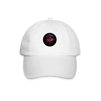 The Eye Grotesque Spooky Dark Black Magic Fear - Baseball Cap - white/white - Front