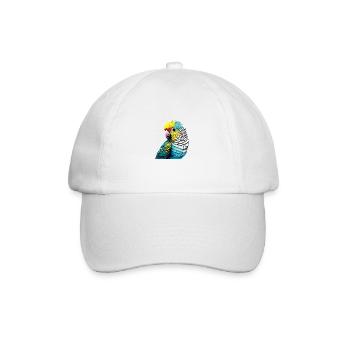 Perruche Oiseau Calopsitte Propriétaire d’oiseau - Casquette classique - blanc/blanc - Devant
