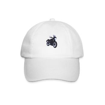Motorcycle Motorcyclist Motorbike Fan Motorcross - Baseball Cap - white/white - Front