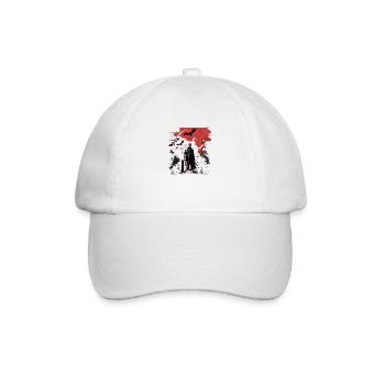Dracula se tient debout - Casquette classique - blanc/blanc - Devant