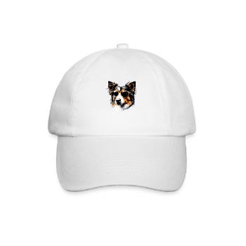 Australian Shepherd Dog Dog Puppy Dogs - Baseball Cap - white/white - Front