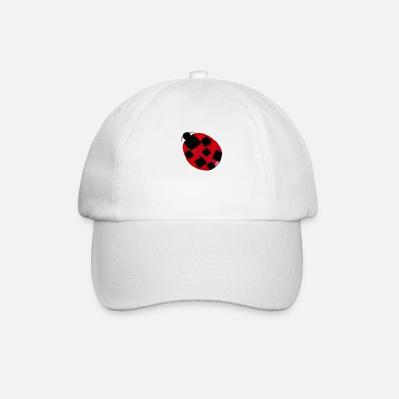 Ladybug: Coccinella Sptempunctata excepcionalis - Baseball Cap - white/white