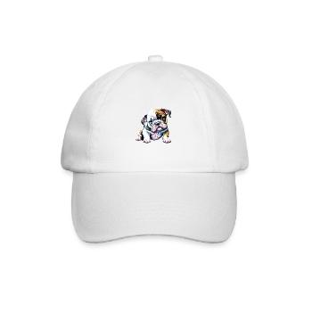 English Bulldog Dog Dog Owner Mastiff Dogs - Baseball Cap - white/white - Front