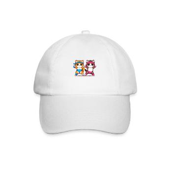 Chatons aérobies style années 80 - Casquette classique - blanc/blanc - Devant